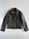 Abercrombie & Fitch “Rollins” Distressed Heavy Leather Jacket (L/Xl)