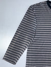 Unicorn Spirit Striped Long Sleeve T-Shirt Grey/Navy/White, Size (L)