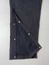 Vintage Nike NBA Black Tearaway Snap Button Pants (W:28) (L:45)