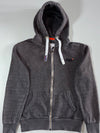 Superdry Orange Label Zip Hoodie – Charcoal Grey (M)