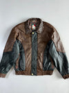 Picasso Art Colourblock Leather Jacket (XL)