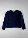 Vintage Polo by Ralph Lauren Navy Lambswool V-Neck Sweater WOMENS (XS)