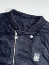 Adidas Originals Black Bomber Jacket – Vintage Trefoil Patch(L/XL)