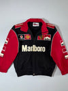 Marlboro Ferrari F1 Racing Jacket Black Red Fully Embroidered Patches (L)
