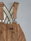 Vintage Dickies Tan Canvas Bib Overalls (Full L:65| Pant - W:36 |L:43)