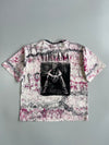 Nirvana Kurt Cobain All-Over Print Acid Wash Double-Sided Graphic T-Shirt (L/XL)