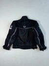 Belstaff Cordura Textile Motorcycle Jacket Black, Reflective Piping, Hytrel,Padded (S)
