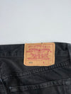 Levi’s 501 Black Denim Jeans (W:32) (L:42)