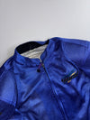 Vintage Blue Mesh Motorcycle Riding Jacket (PADDED) (L/XL)