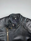 Vintage Belted Leather Heavy Biker Jacket (XL/2Xl)
