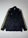 Adidas AdiPure Track Jacket – Black/Gold 3-Stripe (M)