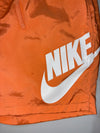 Vintage Nike Big Swoosh Orange Flow Shorts (W:32) (L:17)