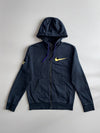 Nike NBA Embroidered Full Zip Hoodie Navy Gold (S)