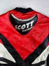 Vintage Scott Leathers UK Racing Leather Jacket  Back Hump, Padded (L)