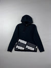 Puma Black Logo Print Hoodie (M)