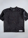Nice Ghost Club | #55 Tonal Star Graphic Mesh Football Jersey | Black (XL)