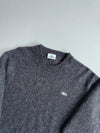 Lacoste Wool Crewneck Sweater – Charcoal Grey (M)