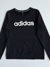 Adidas Neo Essential Logo Black Crewneck Sweatshirt (S)