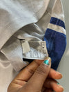 Vintage Nike Blank Basketball Jersey – White & Royal Blue (2XL)