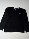 Vintage Nike  Swoosh Black Crewneck Sweatshirt (L)