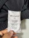 Champion Black Fleece Pullover Hoodie – Embroidered Spellout Logo (S)