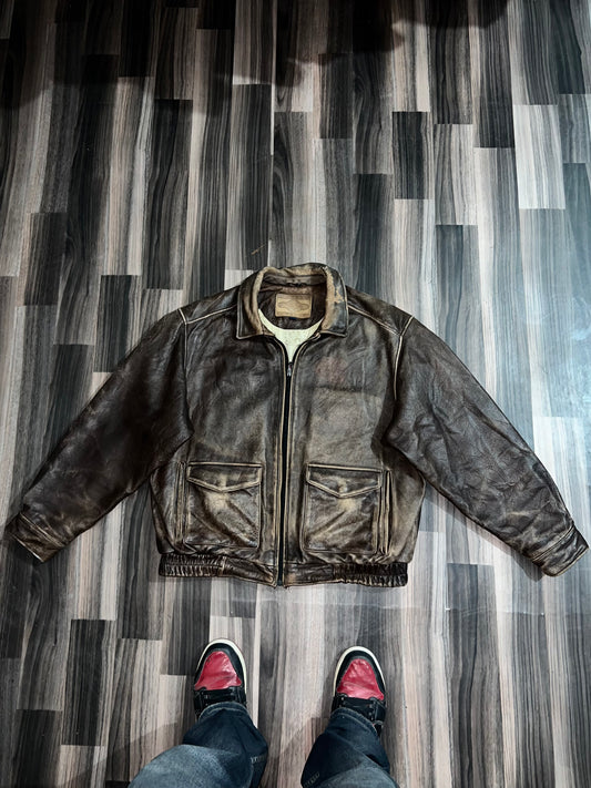 ZUltra Premier Rare Vintage Original Leather Jacket (L/XL)