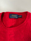 Polo Ralph Lauren Cable Knit Crewneck Sweater – Classic Red (S)