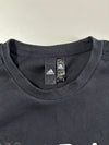 Adidas Black Crewneck Sweatshirt with Chest Logo & 3-Stripe Sleeves – (M)