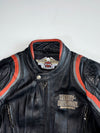 Harley-Davidson American Legend Black Leather Racing Jacket Padded (L)