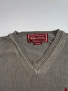 Vintage Marlboro Classics Olive Grey V-Neck Knit Sweater (M)