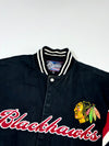 Vintage NHL Chicago Blackhawks JH Design Varsity Bomber Jacket (Xl/2Xl)