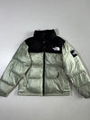 The North Face Nuptse Puffer Jacket | Metallic Sage Green 700 Fill Eco Down (L)