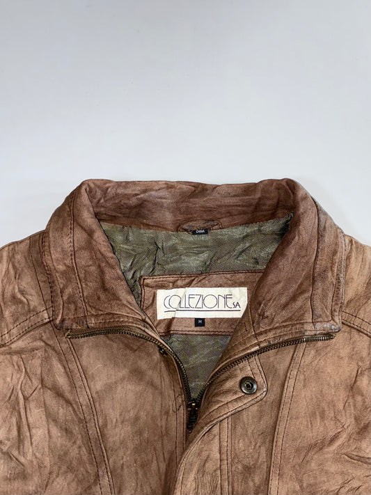 Collerionesa Premium Original Sued Leather Jacket (L)