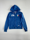 Roots Italia 'ITA' Crest Zip-Up Hoodie – Azzurri Blue (S)