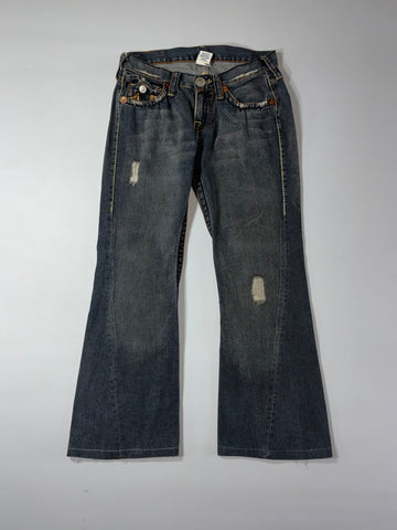 True Religion Dark Wash Flare Jeans (W:28) (L:36)