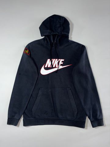 Vintage Nike Big Swoosh Black Hoodie — (M)