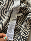 Levi's Zebra Print Button-Up Shirt — Black & White / Oversized Fit (XL)