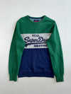 Superdry Vintage Colour Block Logo Sweatshirt(S)
