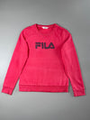 FILA Hot Pink Logo Crewneck Sweatshirt women's (S)