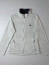 Adidas Sherpa-Lined Full Zip Fleece Jacket – Heather Grey/Black Women’s (S)
