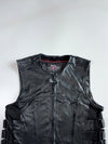 Jack & Moto Tactical Leather Biker Vest (3Xl)