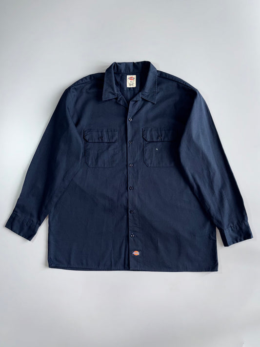 Vintage Dickies | Long Sleeve Work Shirt | (2XL)