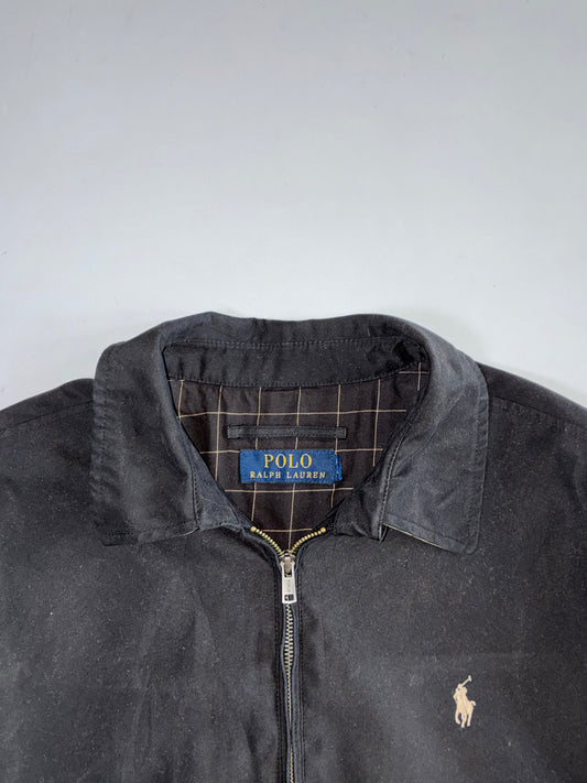 Polo Ralph Lauren Black Harrington Jacket (L)
