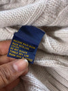 Polo Ralph Lauren | Cream Cable Knit Crew Neck Sweater | (M)