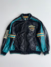 Vintage 1990s NFLx G-III Carl Banks Jacksonville Jaguars NFL Genuine Leather Varsity Jacket (2Xl)