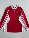 Vintage 90s Adidas Red Long Sleeve Football Jersey (XL)