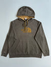 The North Face Brown Embroidered Logo Hoodie (2XL/3XL)
