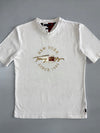 Tommy Hilfiger Vintage White “New York Since 1985” Signature T-Shirt embroidered(XL)