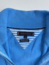 Tommy Hilfiger Sky Blue Premium Cotton Quarter-Zip Sweater (XL)