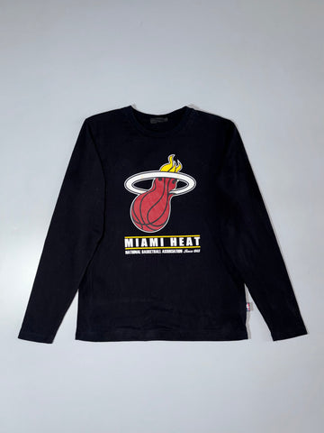 Miami Heat NBA Long Sleeve Shirt – Black, National Basketball Association Since 1988 Graphic (M)